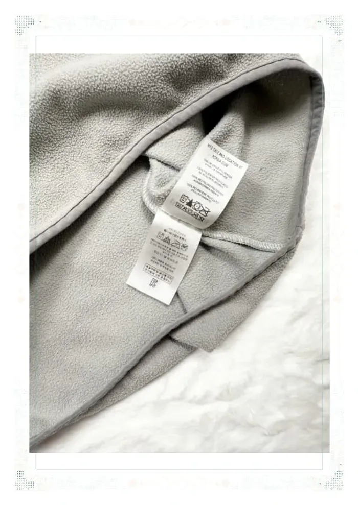 Patagonia polaire half zip grise et blanche femme taille S polyester recyclé - photo numéro 9