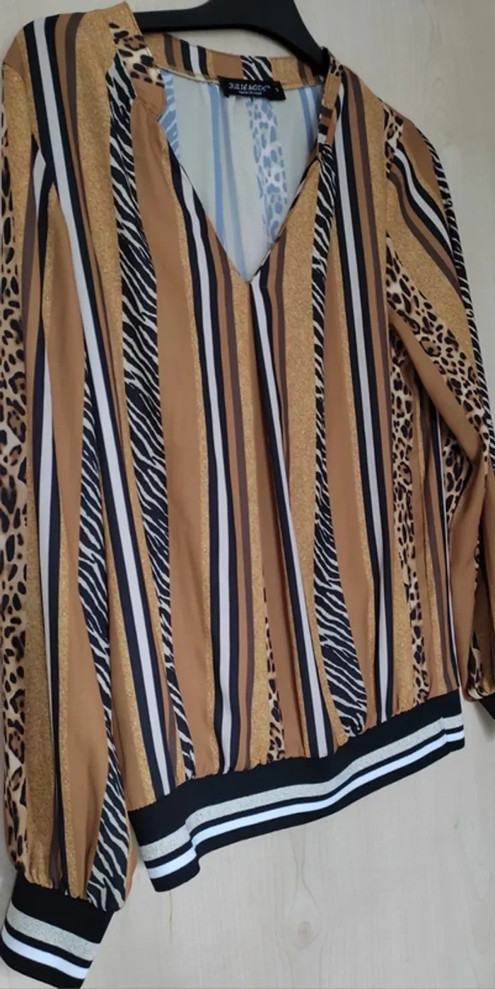 Blouse femme imprimé animal taille small