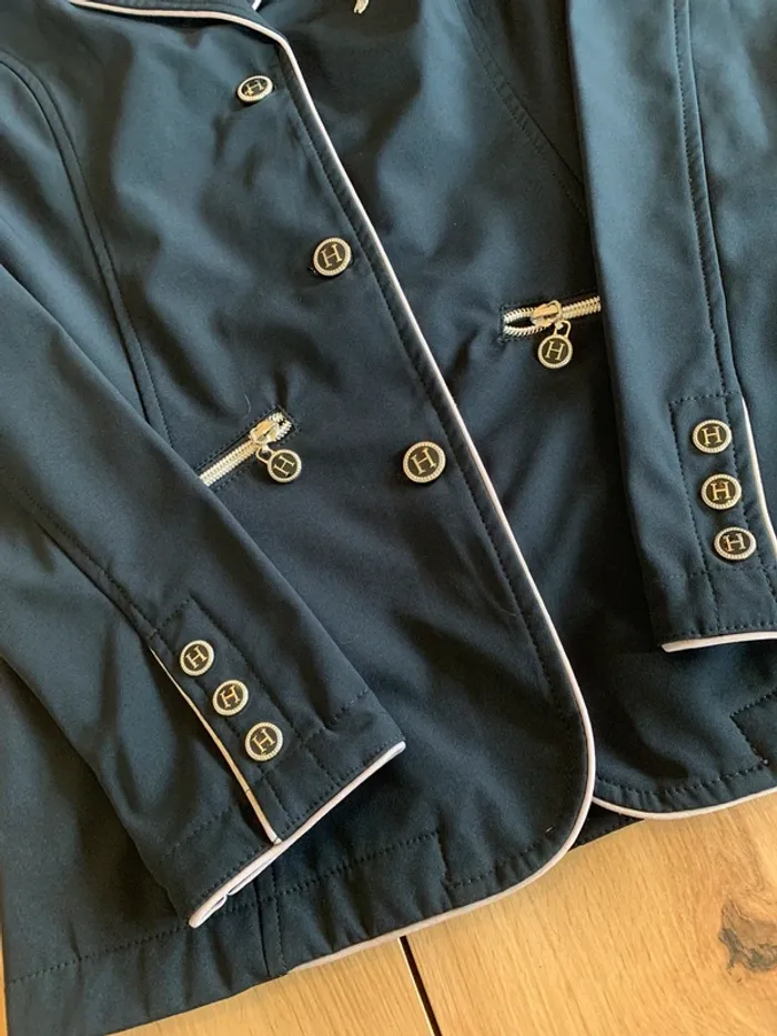 Veste de concours équitation Harcour, logo  brodé, taille S (36) - photo numéro 3