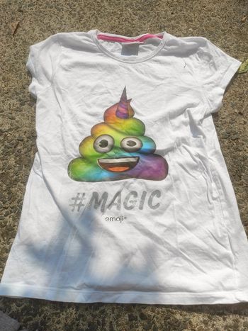 Tee shirt emoji  taille 16 ans