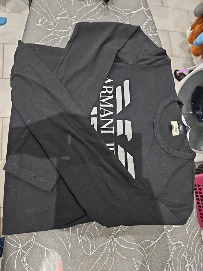 Tee shirt manches longues armani - photo numéro 5