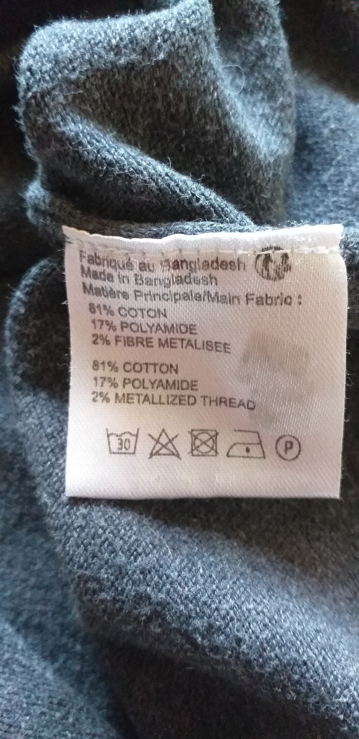 Pull gris imprimé chat/ Gémo - photo numéro 5