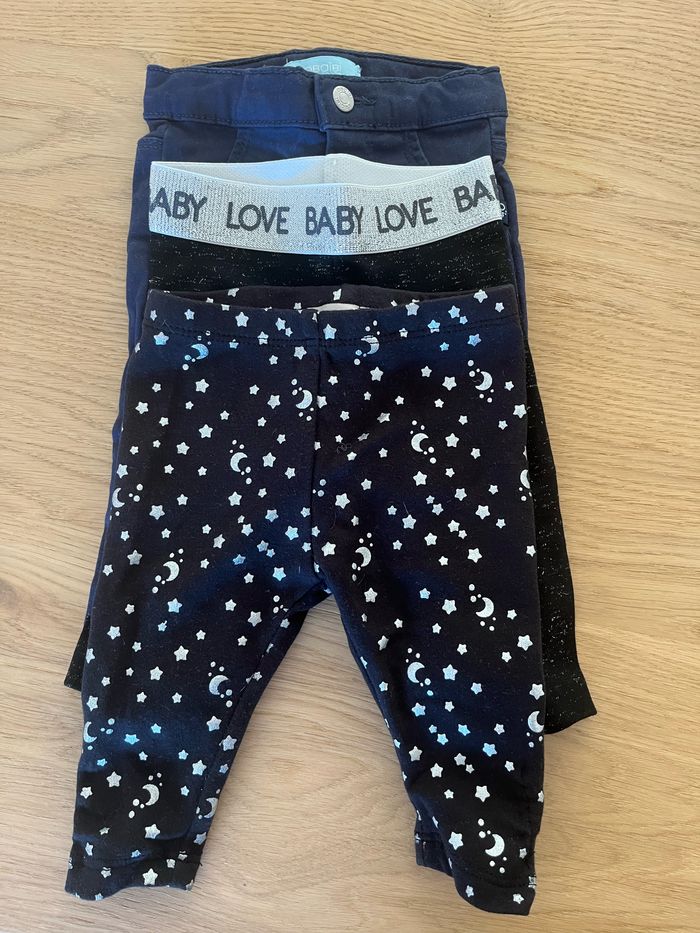 Lot de pantalon bébé fille 3 mois - photo numéro 2