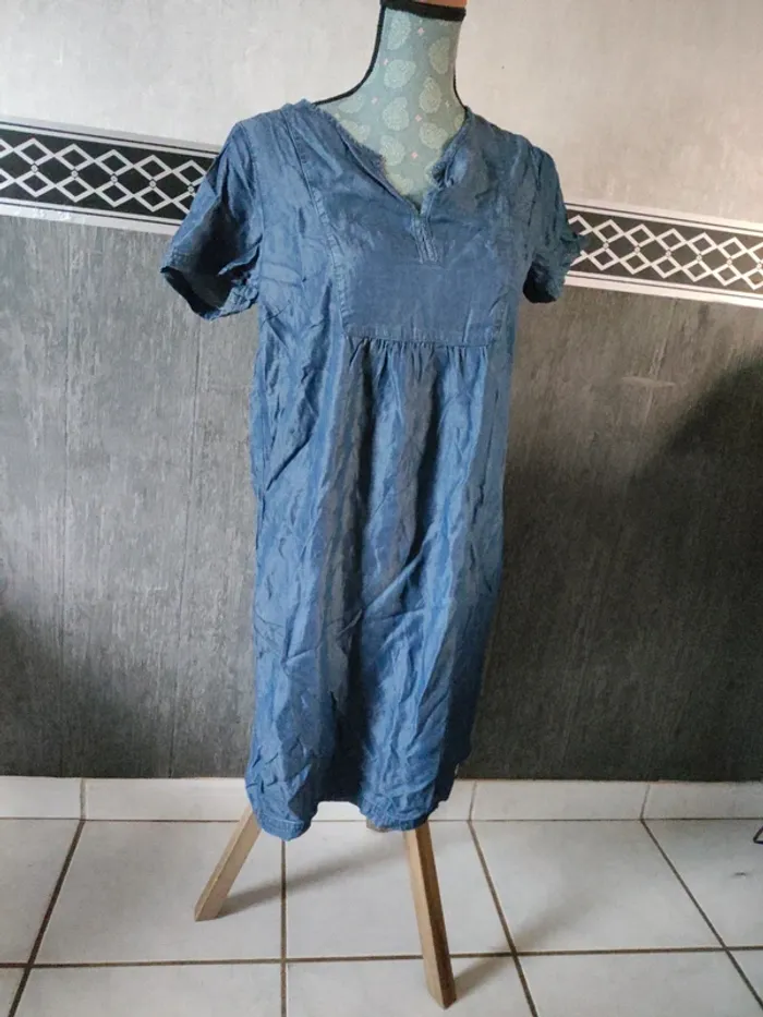Tunique manche courte femme léger longue - photo numéro 2