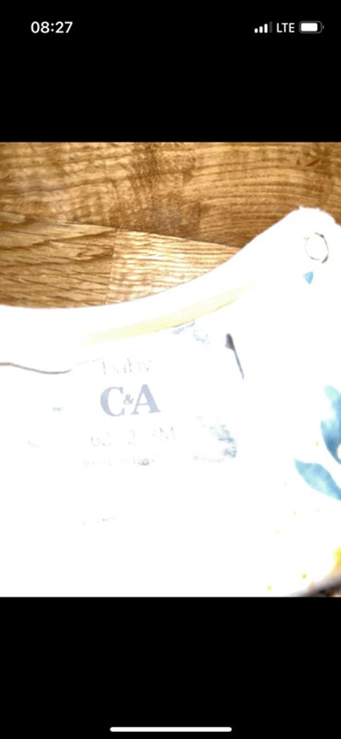 Lot de 2 robes c&a très bon état 62cm/3mois - photo numéro 2