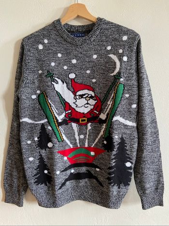 Pull de Noël gris