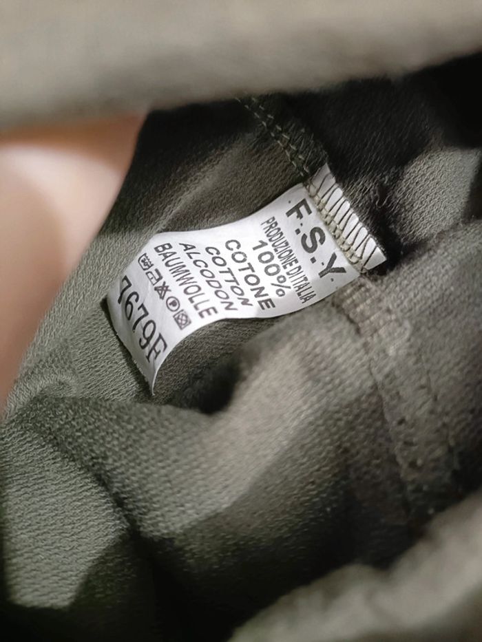 Pantalon décontracté kaki avec fleurs - photo numéro 6