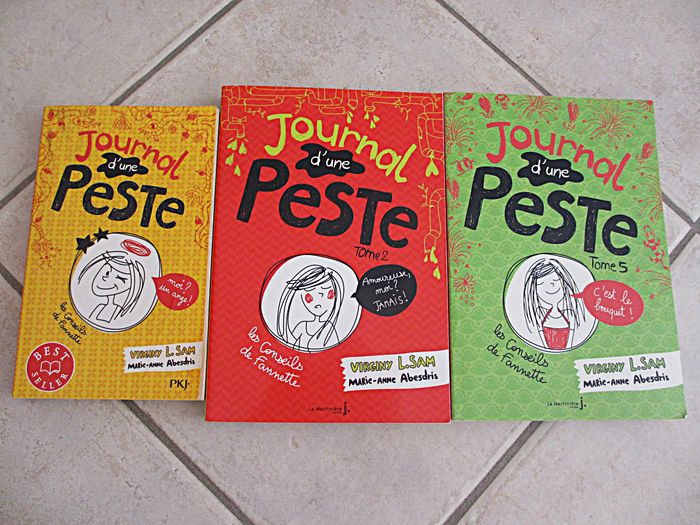 Lot de 3 livres enfant Journal d’une Peste – Tomes 1, 2 et 5