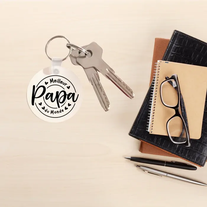 Porte-clés “Meilleur Papa du Monde” – personnalisable