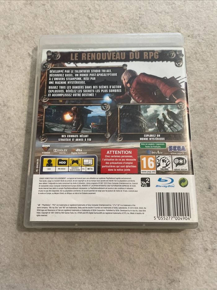 Resonance of Fate Jeu Playstation 3 PS3 Complet FR - photo numéro 3