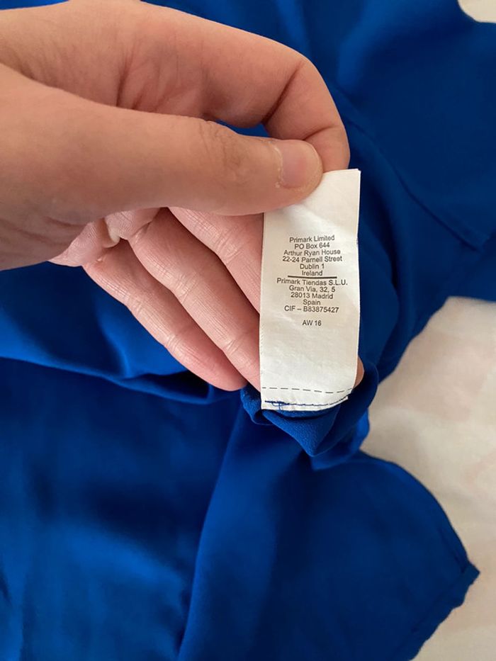 Superbe belle blouse fluide bleu électrique Primark taille 38 - photo numéro 15