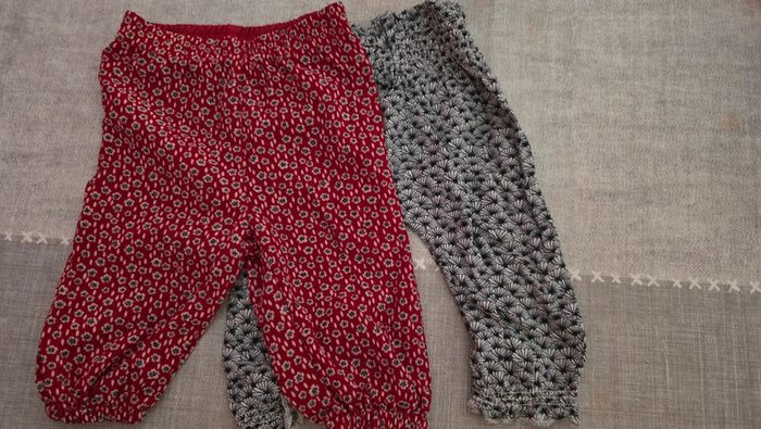 Lot 2 pantalons légère 6 mois