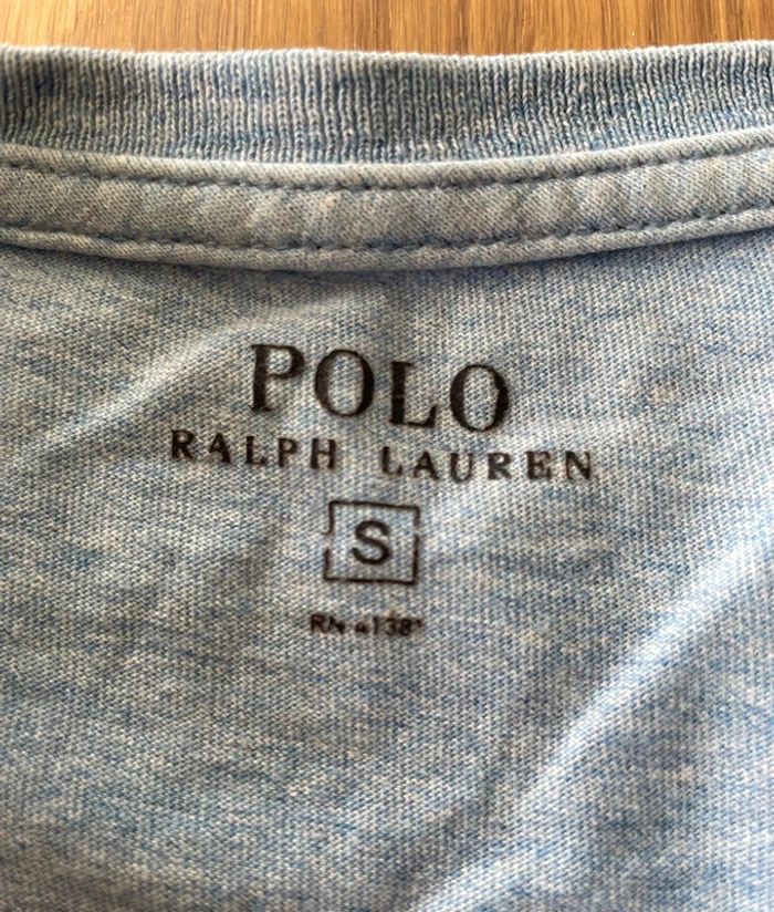 T-shirt Ralph Lauren bleu - photo numéro 4