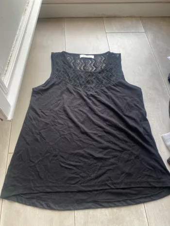 Débardeur, cache-cache, noir, taille M