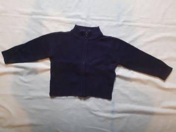 Veste marine zippée