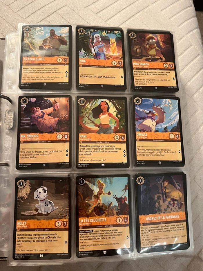 Lot de 89 cartes Lorcana - Chapitre 3