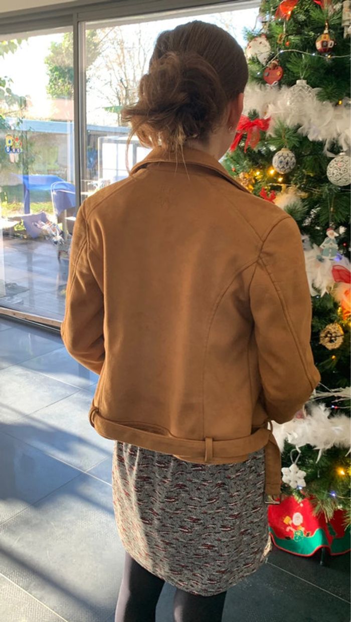 Perfecto en daim IKKS 14 ans - photo numéro 2