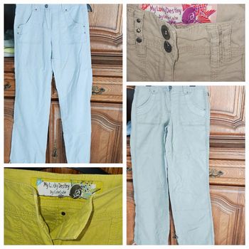 Lot de 4 pantalon fluide taille 34/xs cache cache