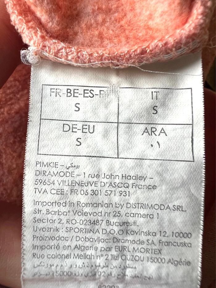 Sweat à capuche Pimkie rose corail - photo numéro 4