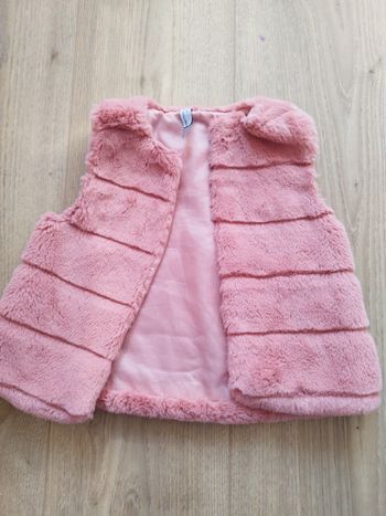 Gilet berger couleur rose fille 3 ans