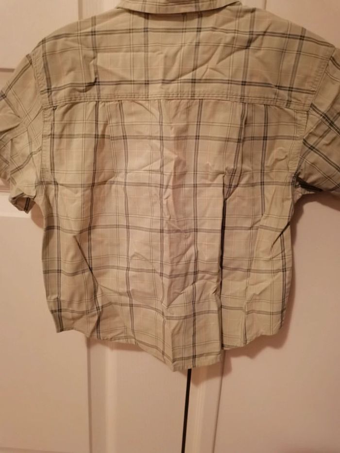 Chemise manche courte verte à carreaux - photo numéro 3