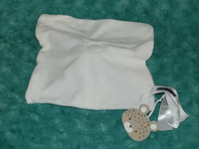Doudou plat léopard blanc cassé beige Sergent  major 🐆Neuf - photo numéro 3
