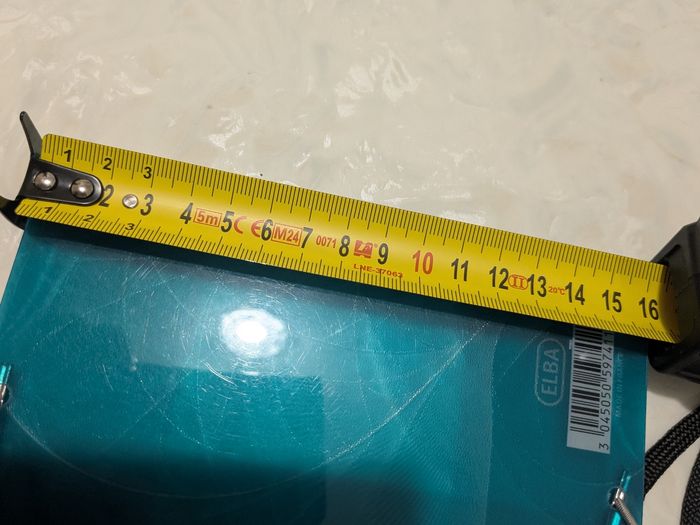 Petite pochette à rabat, porte documents bleu turquoise. - photo numéro 6