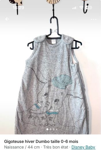 Lot  RÉSERVÉ vêtements bébé Panpan Dumbo