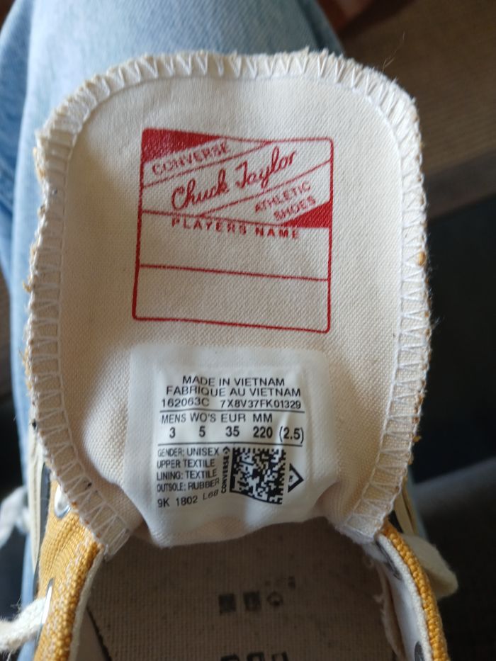 Converses basses jaunes - photo numéro 6