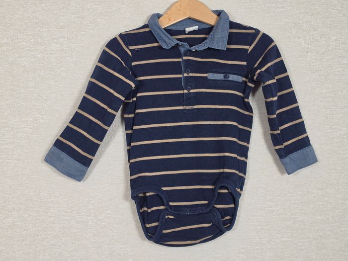 Bodie polo bleu marine H&M 86 cm - photo numéro 1