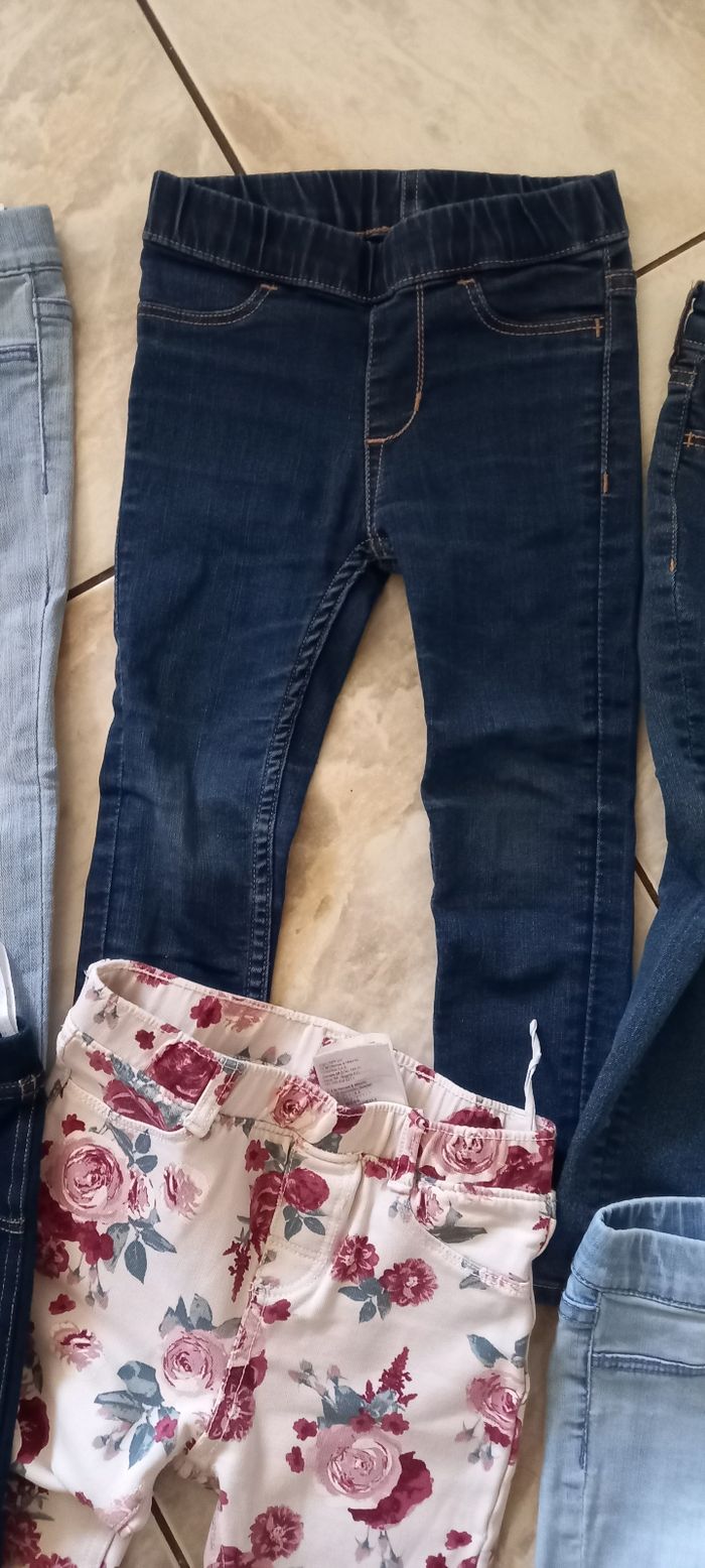 Lot de 6 jeans et jeggings slim taille 18/24 mois - photo numéro 7