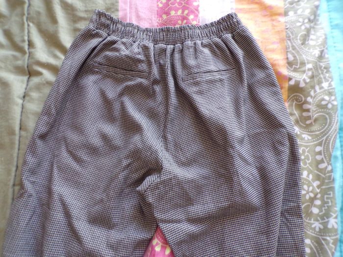 Pantalon pieds de poule marron noir taille L - photo numéro 4