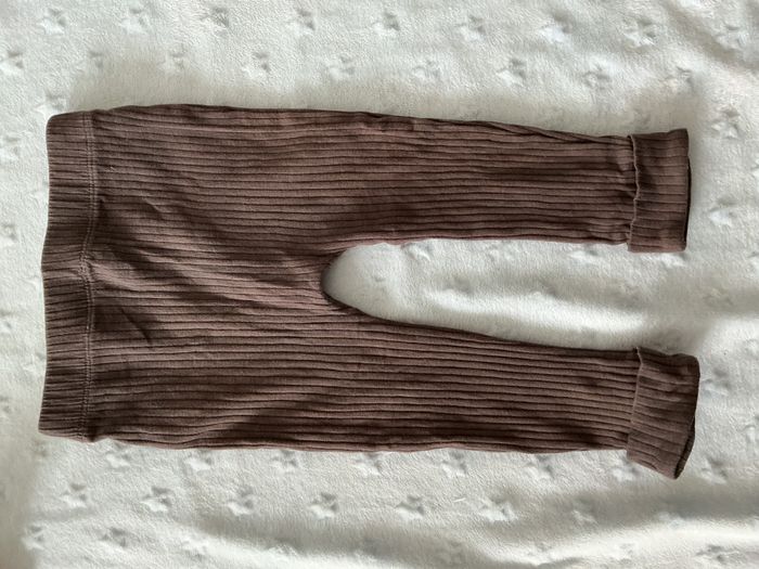 legging côtelé gris taille élastique 24 mois kiabi - photo numéro 9