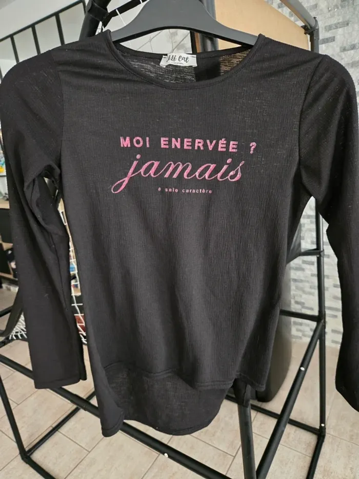 Tee-shirt ML Lili Cat 14 ans