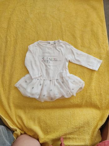 Robe blanche orchestra 6 mois