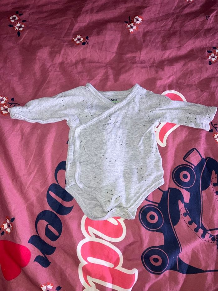 Lot 4 bodies blanc gris - photo numéro 3