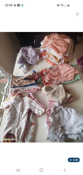 Lot bebe fille 3 mois