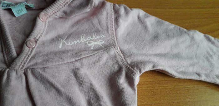 Petit sweet rose à capuche avec poches - photo numéro 2