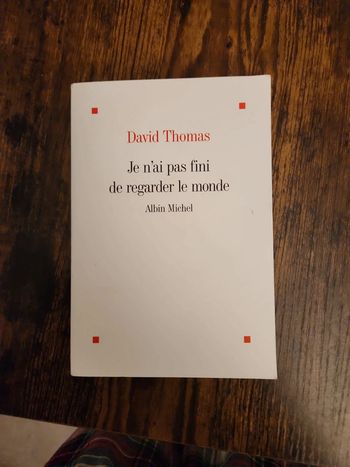 Livre : je n'ai pas fini de regarder le monde