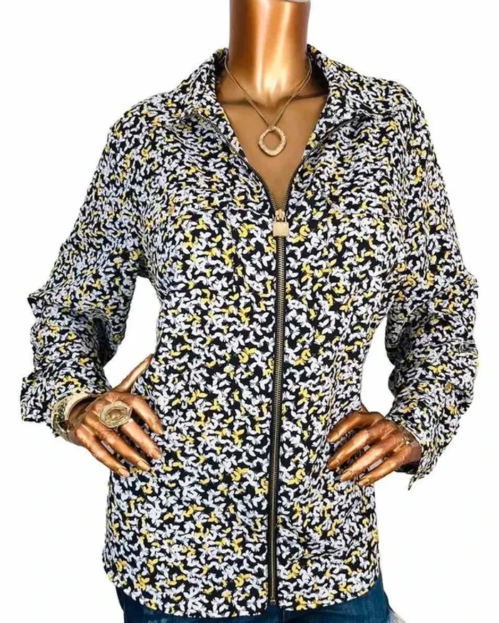 Chemise Michael Kors papillons zip doré – T.L