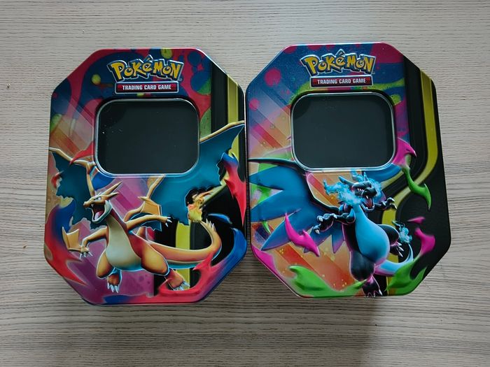 Lot de cartes Pokémon Méga Dracaufeu ex (x et y) + boîte métallique - photo numéro 8