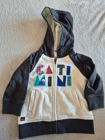 Veste à capuche zippé 12 mois