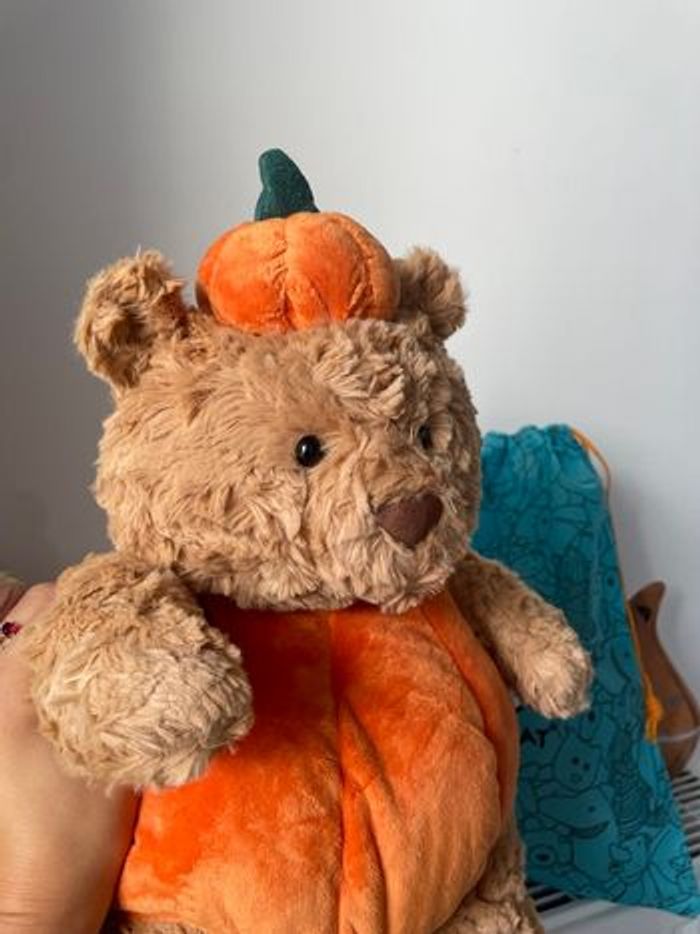 Peluche jellycat Ours Bartholomew Citrouilles 🎃 - photo numéro 5