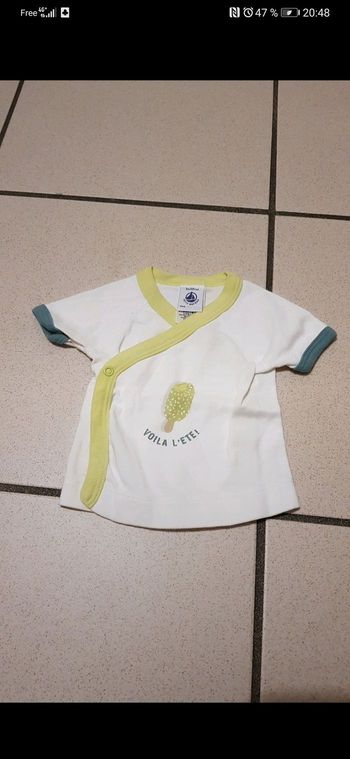 Brassière garçon, 3 mois, Petit Bateau.