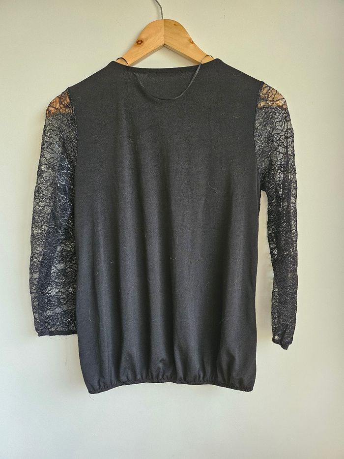 Superbe blouse noire argentée Gémo S - photo numéro 2