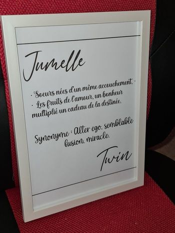 Jumelle fiche + cadre