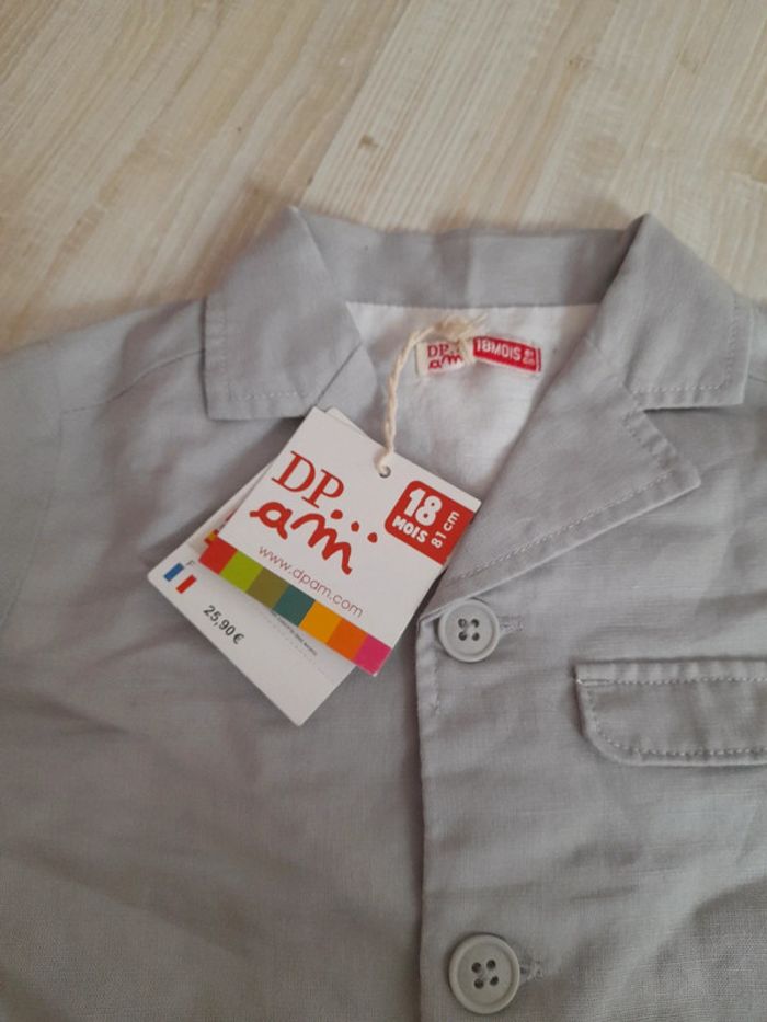 Veste en lin 18mois DPAM - photo numéro 3
