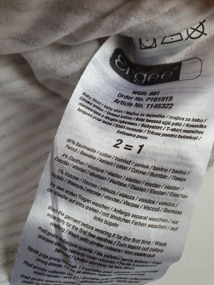 T-shirts mixte 1 mois (56) - photo numéro 5