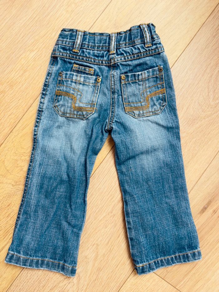 Pantalon en jean Okaidi bleu en 2ans - photo numéro 4