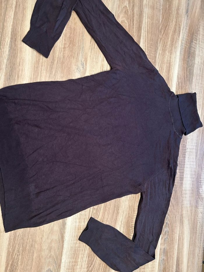 Pull col roulé Zara noir femme